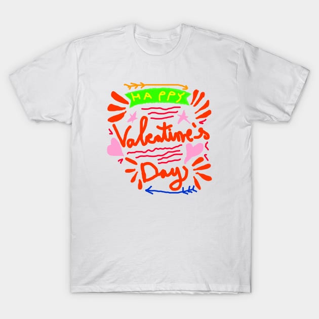 Happy Valentine's Day T-Shirt by rashiddidou